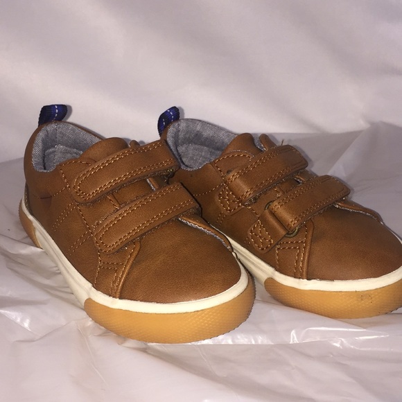 Cat & jack kids shoe size 6 brown Velcro straps - Picture 1 of 8